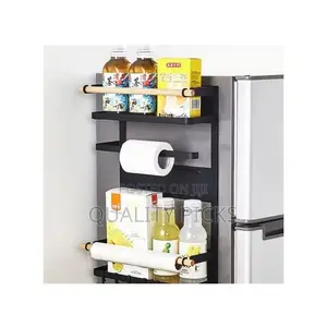 Magnetic Fridge Side Shelf Storage Organizer,