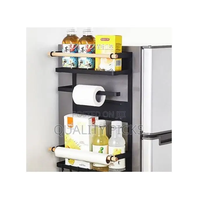 Magnetic Fridge Side Shelf Storage Organizer,