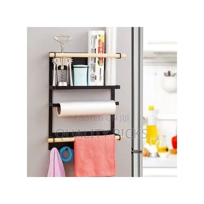 Magnetic Fridge Side Shelf Storage Organizer,