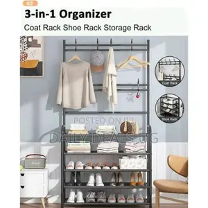 Metallic Home Hat and Shoe Rack
