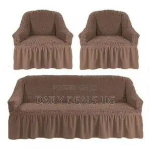Elastic Brown Sofa Cover
