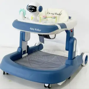 Blue Adjustable Baby Walker