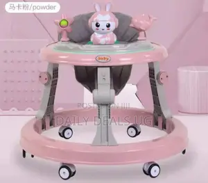 Pink Round Baby Walker