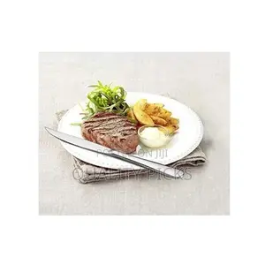6 Pieces of Table Steak Knives Cutlery Set, Silver.