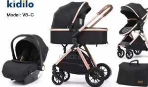 Upgraded Baby Stroller Foldable Luxury , Detachable Bassinet