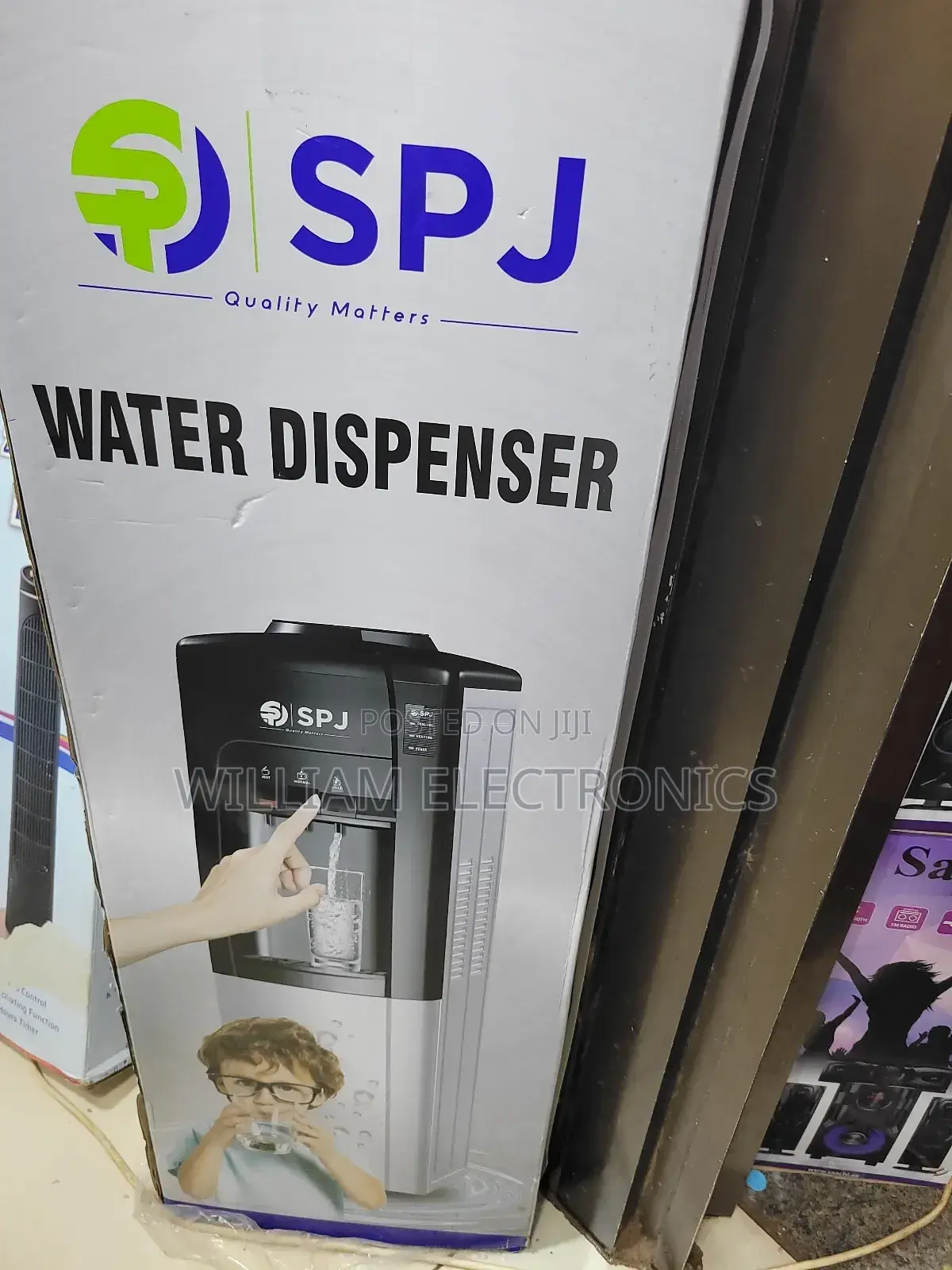 Hot and Cold Water Dispenser 3 Taps and Storage Compartment