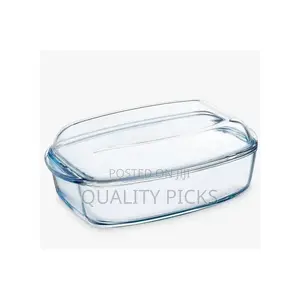 Pyrex Glass Rectangular Casserole Oven Dish With Lid.