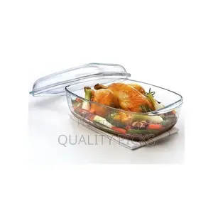 Pyrex Glass Rectangular Casserole Oven Dish With Lid.
