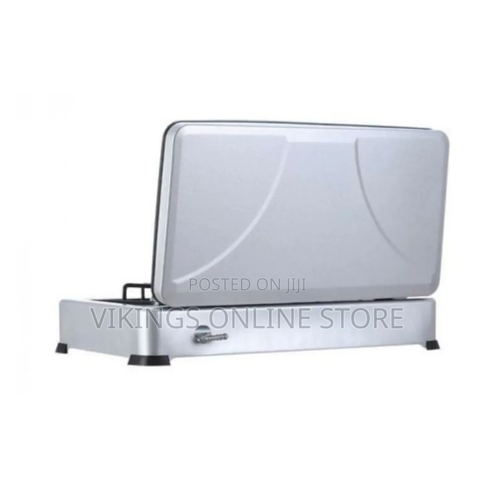 Winning Star 2 Burner Gas Cooking Stove With Lid-Grey