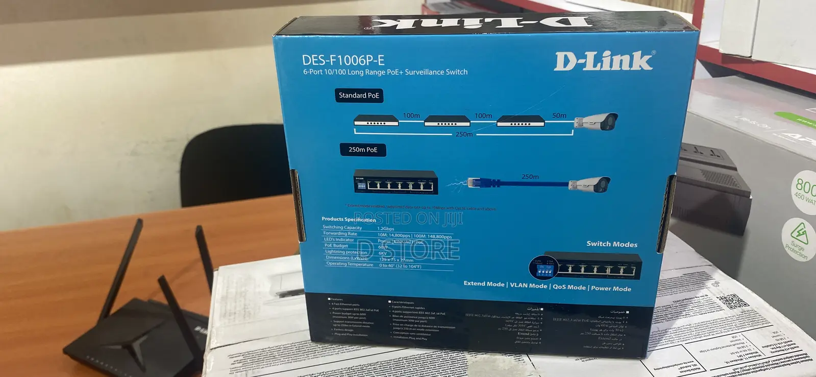 D-Link 6 Port Poe +Surveillance Switch