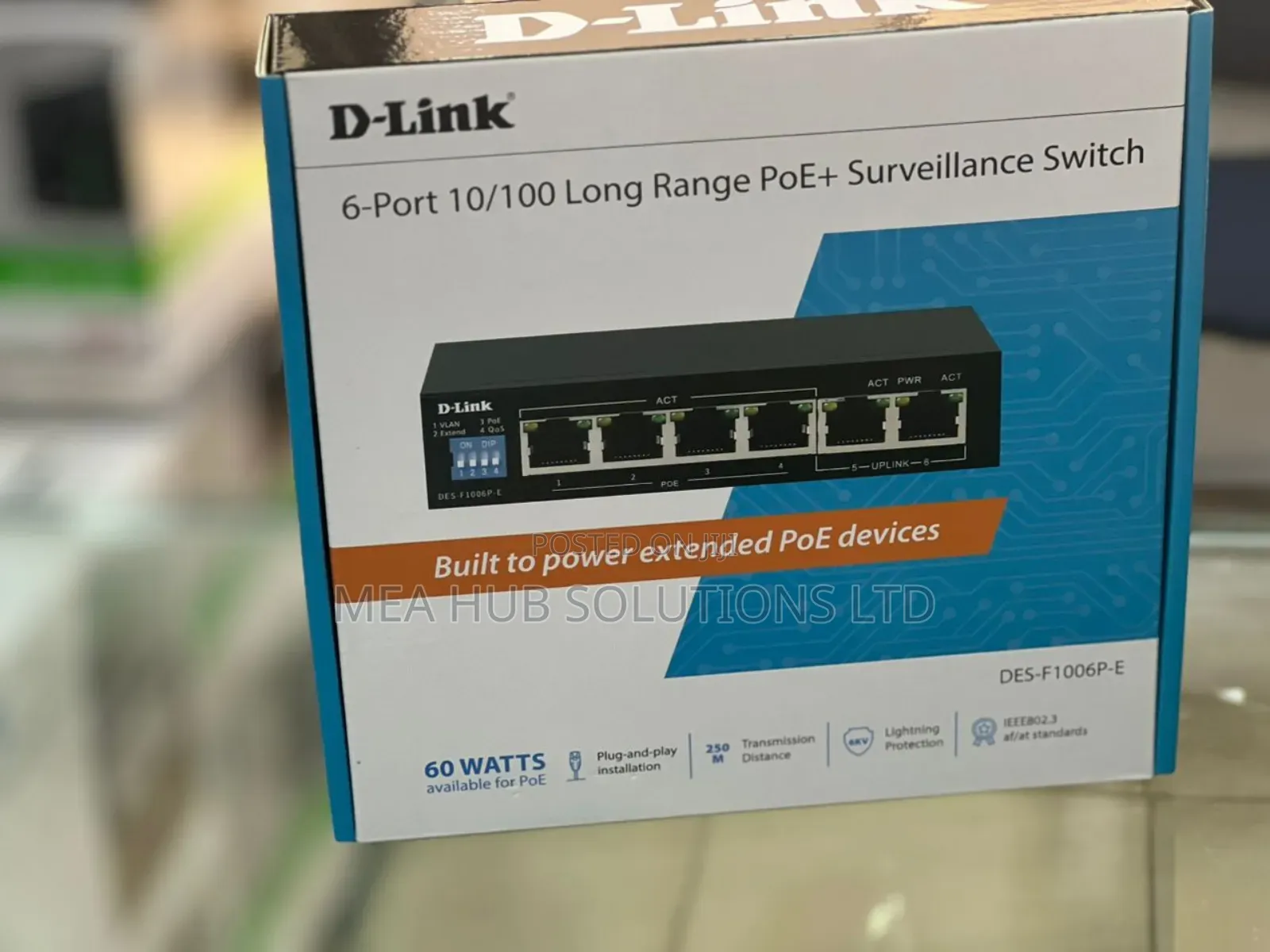 D-Link Poe +Servilance Switch 6-Port