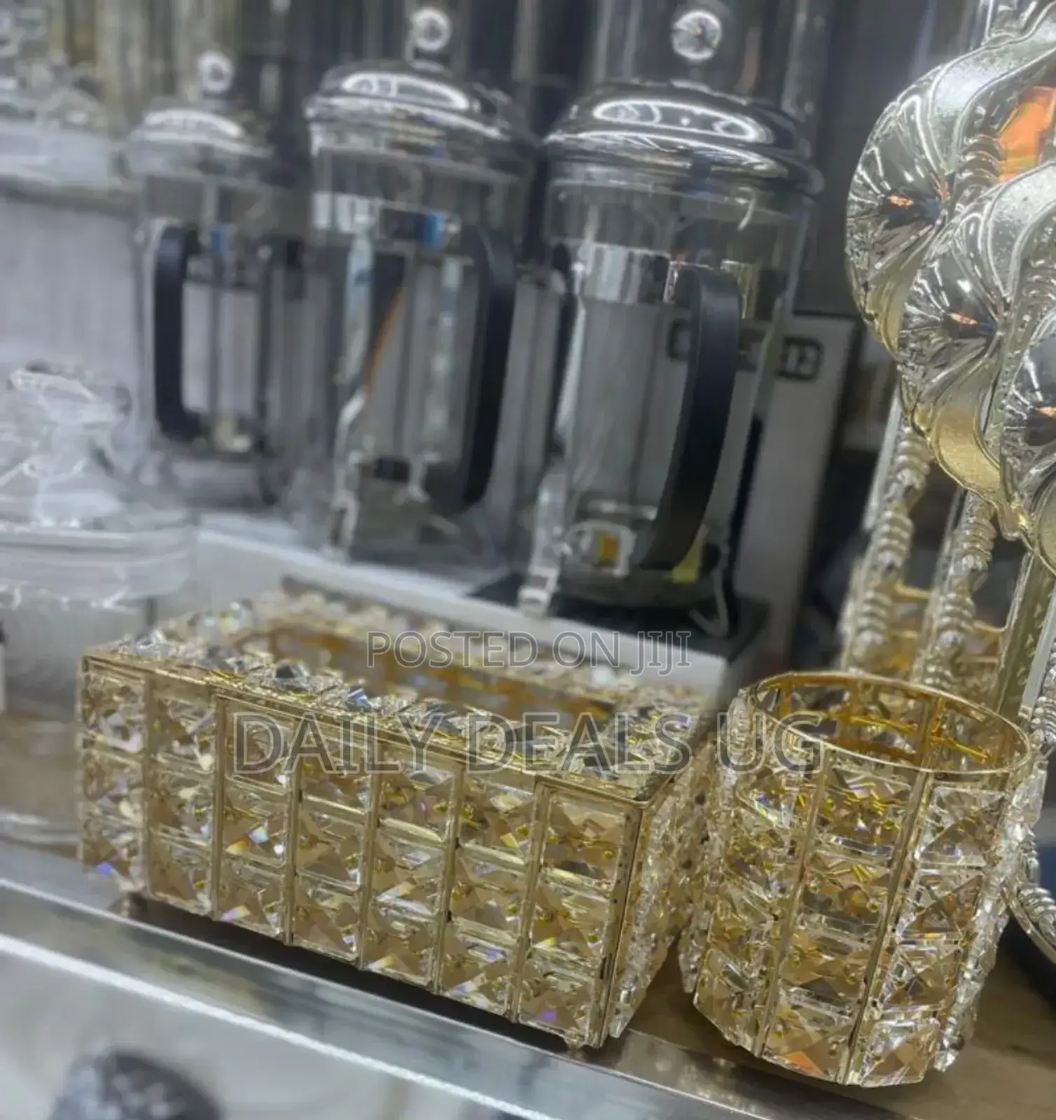 Table Glass Tissue Holder