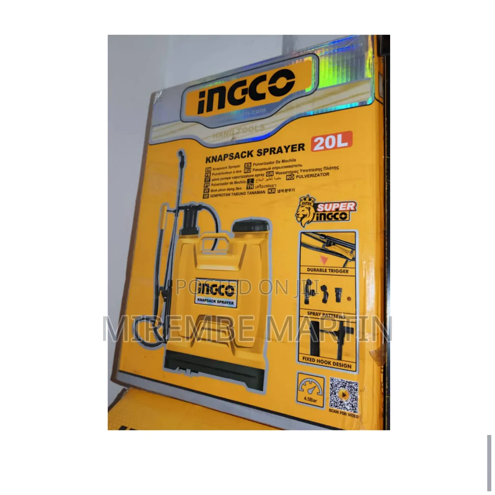Ingco Knapsack Sprayer.
