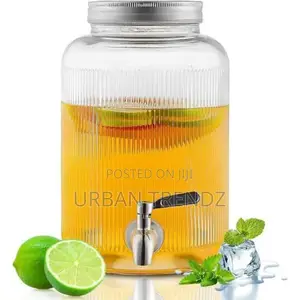 6 Liters Water Juice Beverage Glass Dispenser With Stand