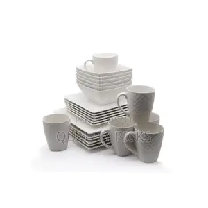 Other 24 Piece Square Dinner Set - White