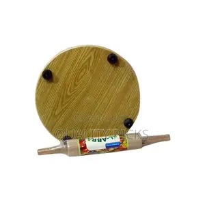 Chapatti Rolling Board Plus Rolling Pin – Brown