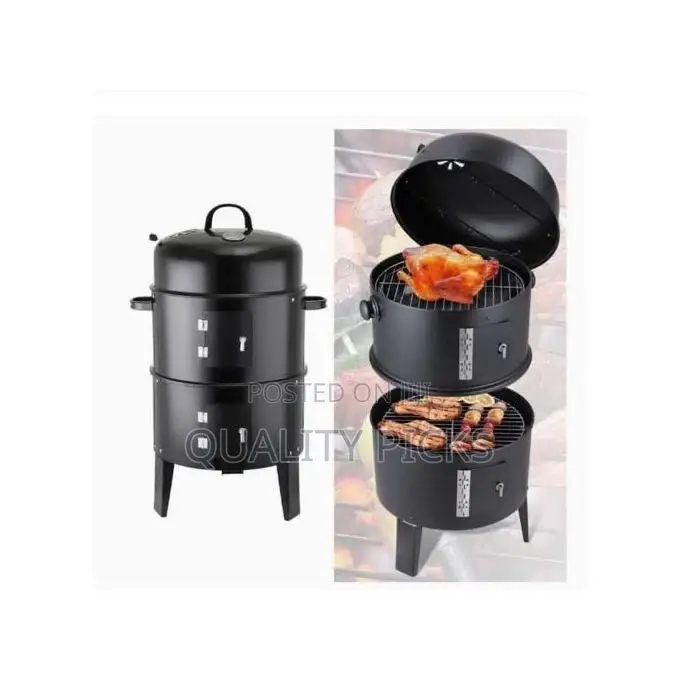 3-in-1 Charcoal Grill BBQ Smoker
