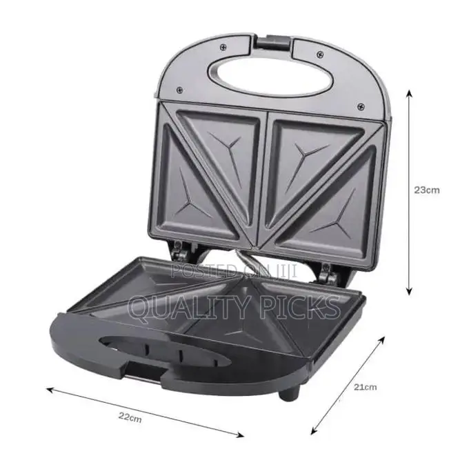 AVINAS 2 Slice Sandwich Maker Non Stick Bread Toaster Baker