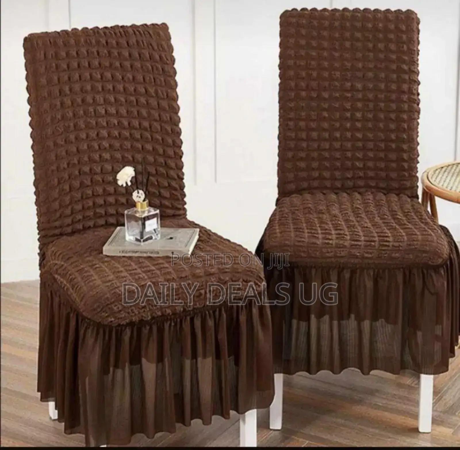 6 Seater Brown Chair Cover