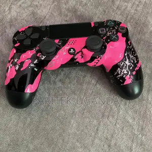 Sony Ps4 Wireless Controller Custom Painted Pink Black
