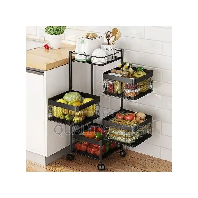 4 Tier Kitchen, Bedroom, Bathroom Storage Rack Organizer