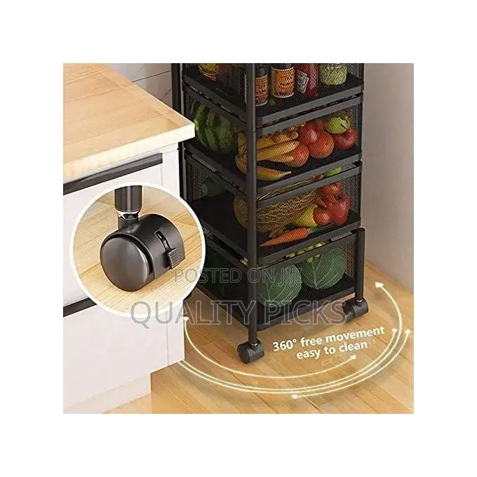 4 Tier Kitchen, Bedroom, Bathroom Storage Rack Organizer