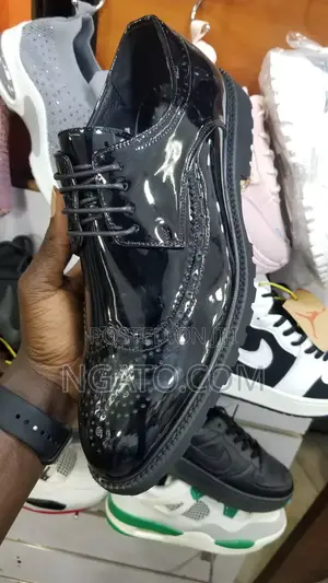 Patent Leather Shinny Oxford Gentle Shoes