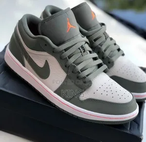 Air Jordan 1 Low
White/ Hyper Crimson-Light Bone Sneakers
