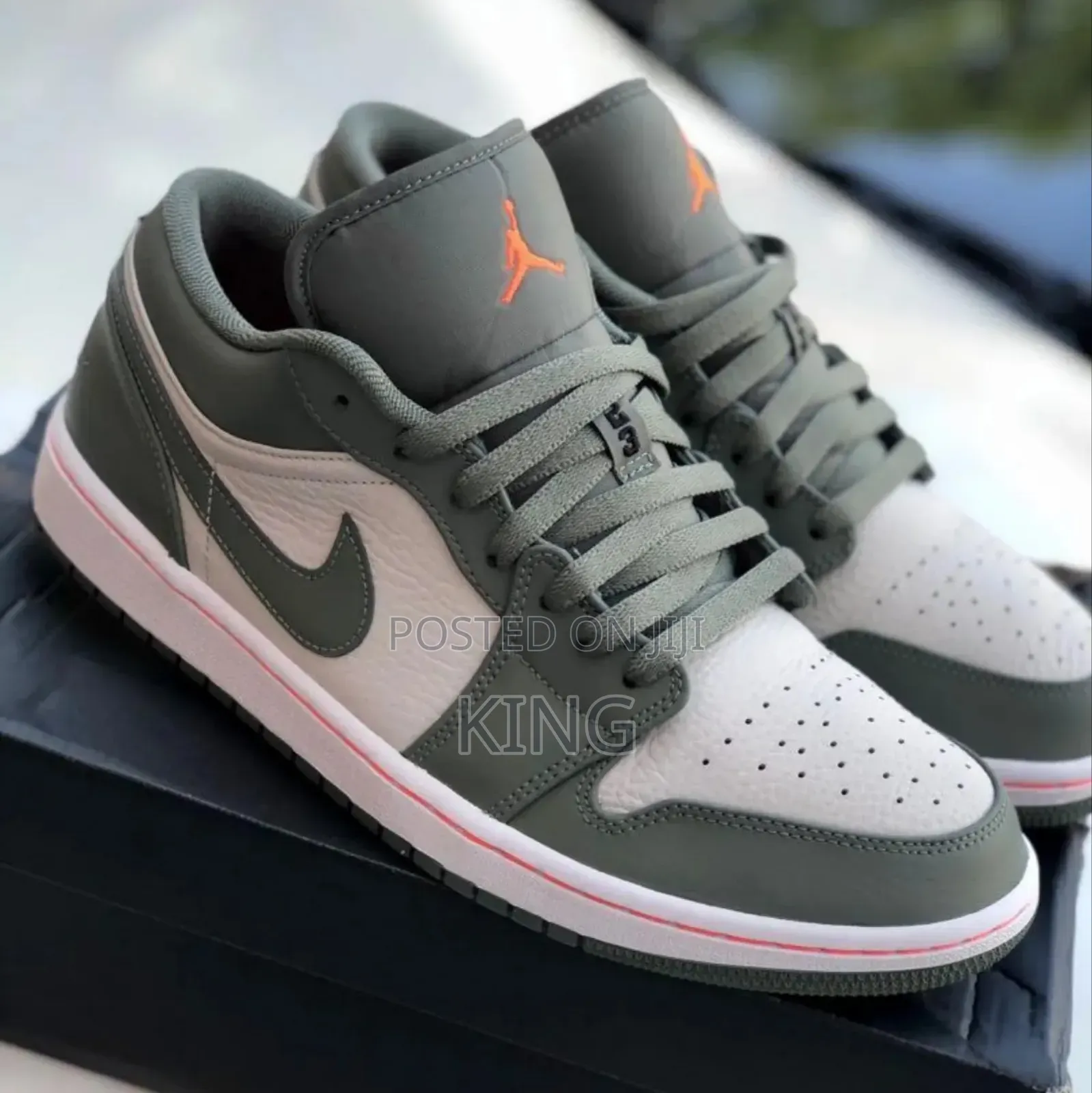 Air Jordan 1 Low
White/ Hyper Crimson-Light Bone Sneakers