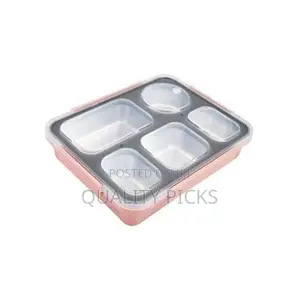 5 Compartment Lunch Box, Portable Food Flask Container,