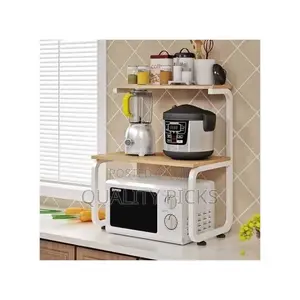 2 Tier Microwave Oven Rack Shelf and Kitchen Storage