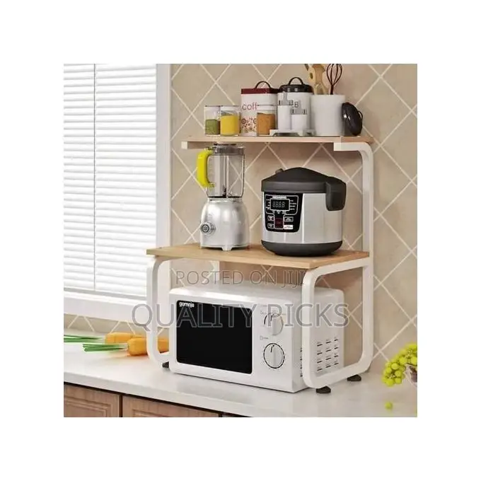 2 Tier Microwave Oven Rack Shelf and Kitchen Storage