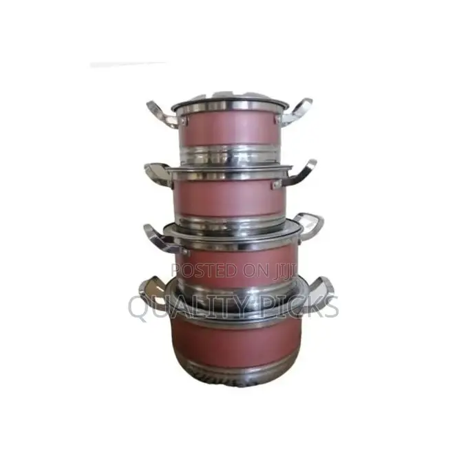 8 Piece Stainless Steel Saucepans Cookware Pots