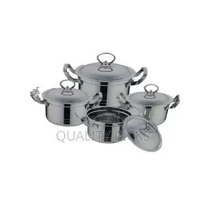 8 Piece Stainless Steel Saucepans Cookware Pots
