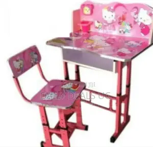Pink in Color Kids Reading Table