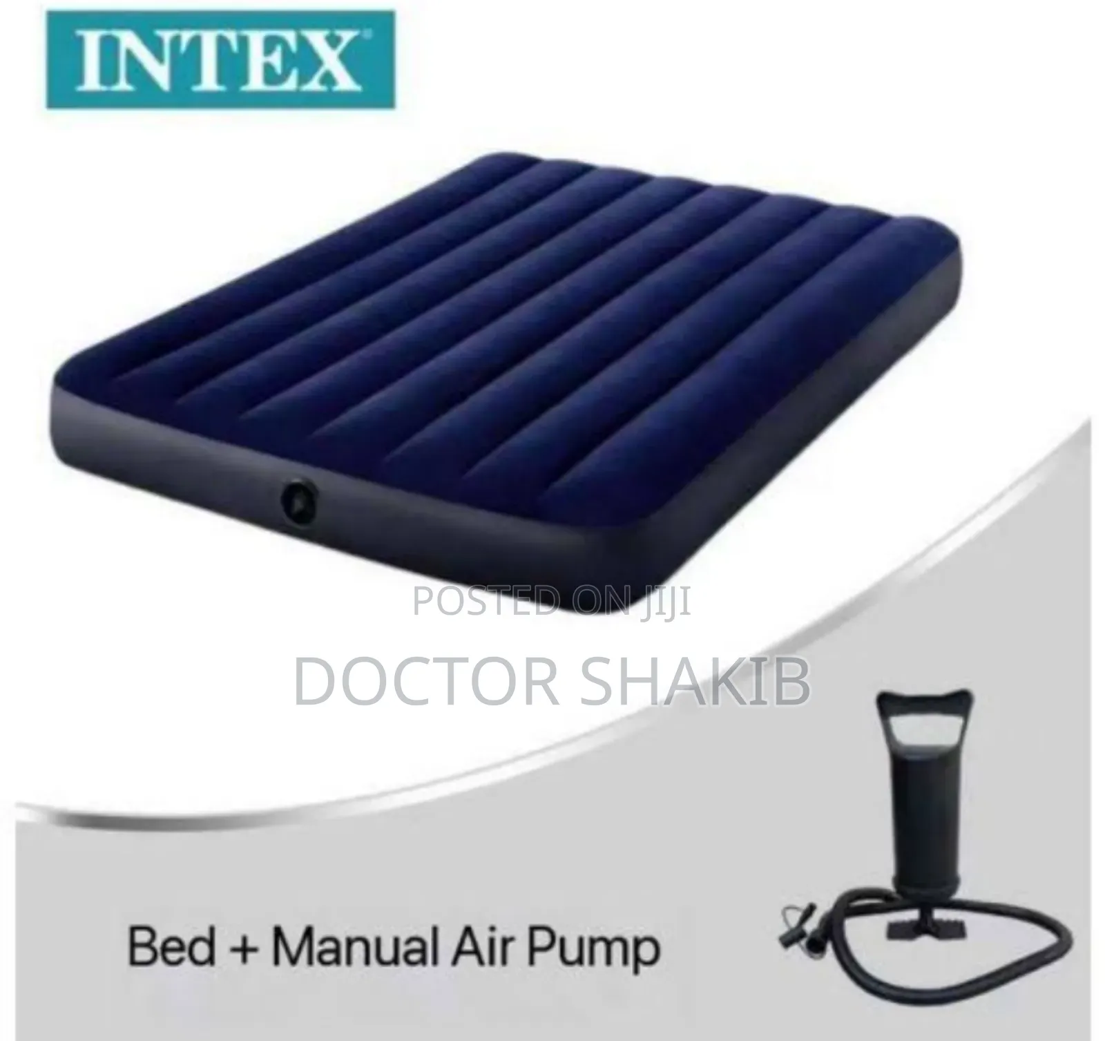 Intex Dura Beam Standard Series Deluxe Single High Air Bed
