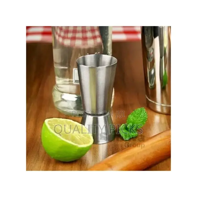 2PC Jigger Spirit Cocktail Alcohol Double Shot Measure Cup
