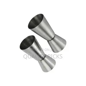 2PC Jigger Spirit Cocktail Alcohol Double Shot Measure Cup