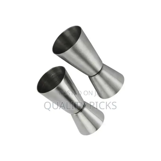 2PC Jigger Spirit Cocktail Alcohol Double Shot Measure Cup