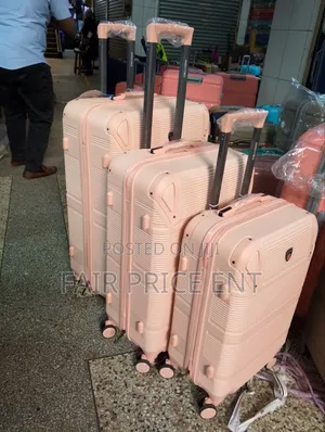 Pure Rubber Plastic Suitcases. Medium.( Pink)