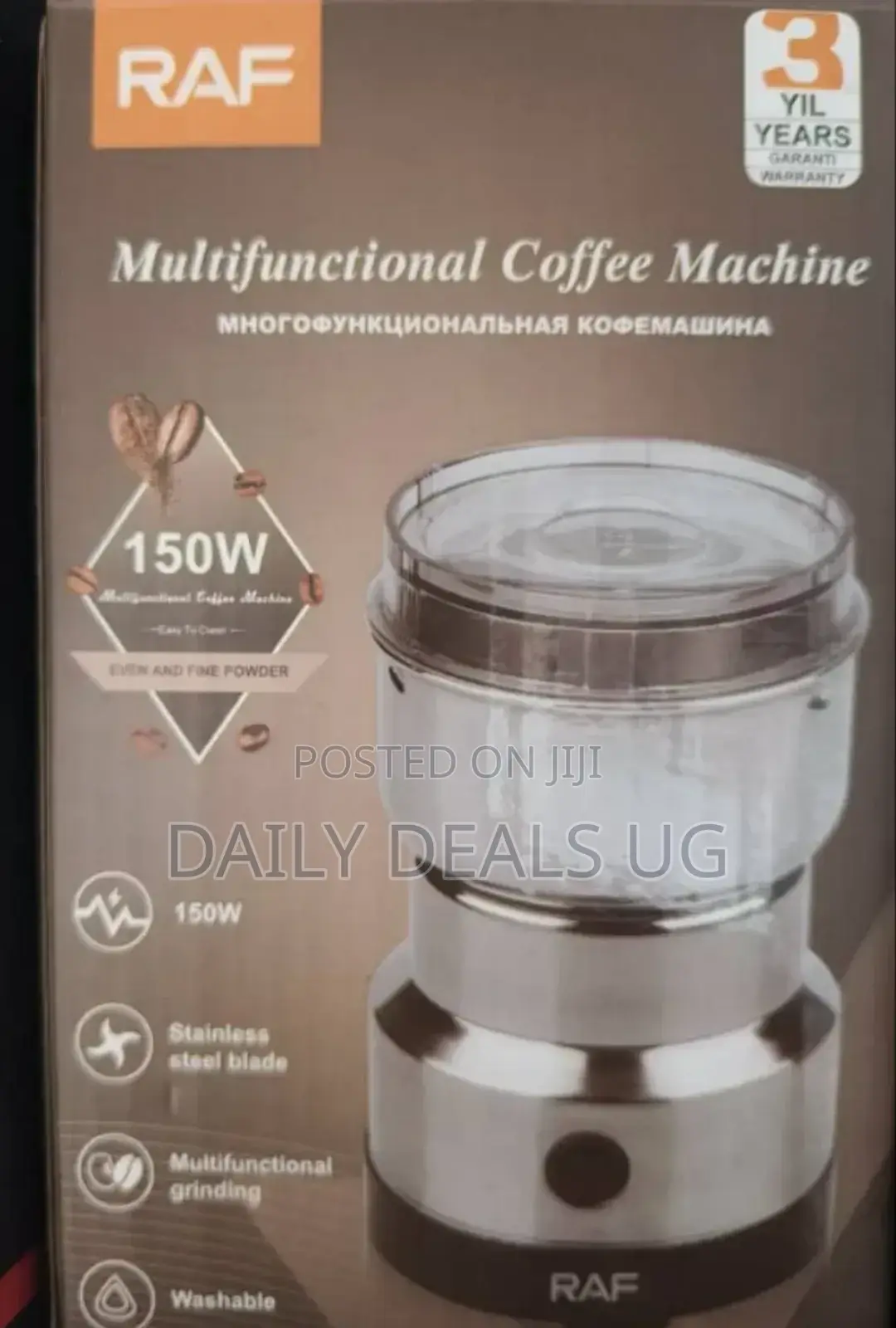 Stainless Mini RAF Coffee Grinder