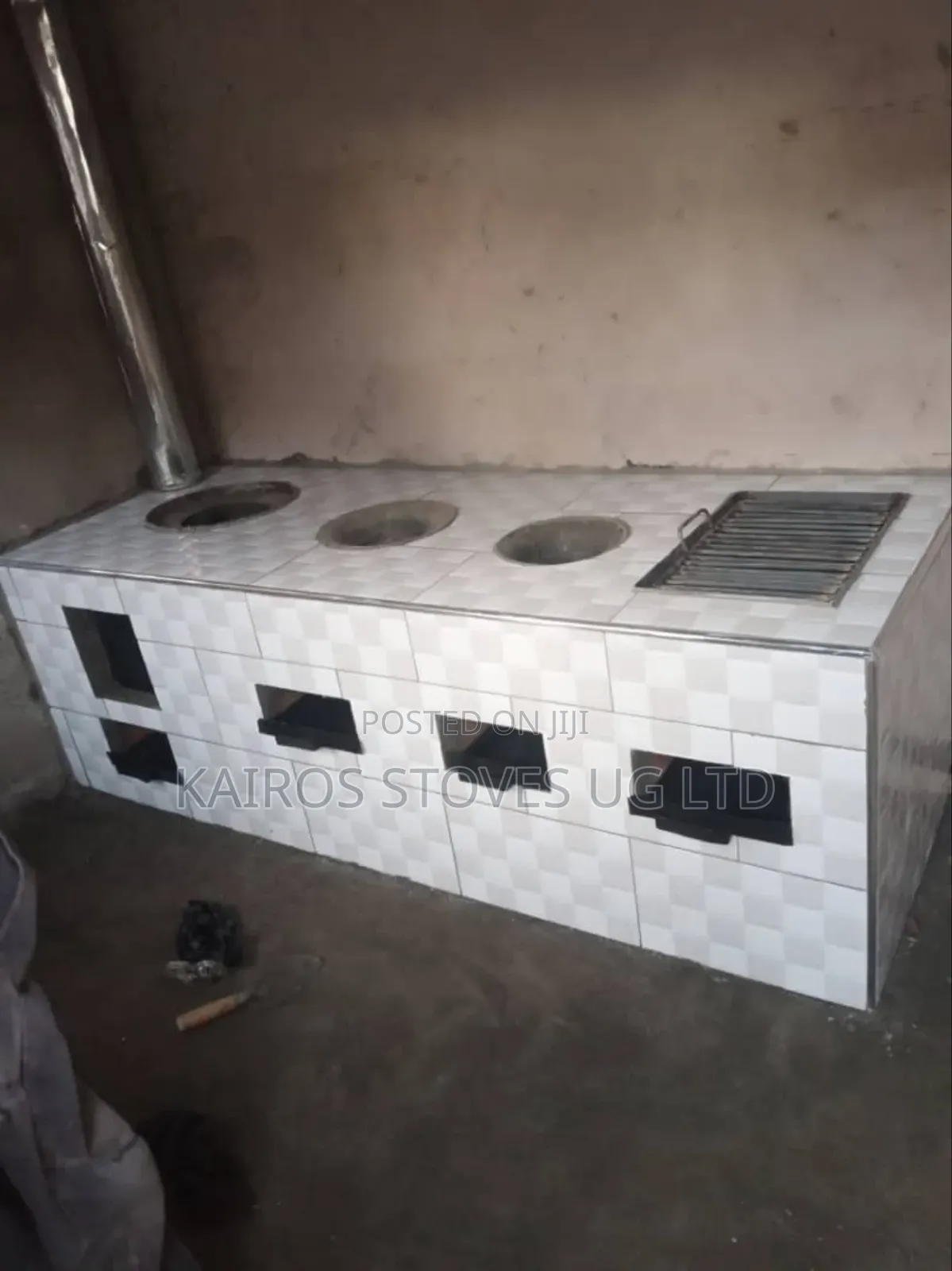Cooking Stove With a Grill