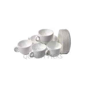 Luminarc 6 Pieces Luminarc Tea Coffee Cups and 6 Saucers