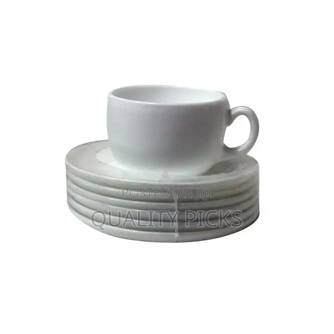 Luminarc 6 Pieces Luminarc Tea Coffee Cups and 6 Saucers