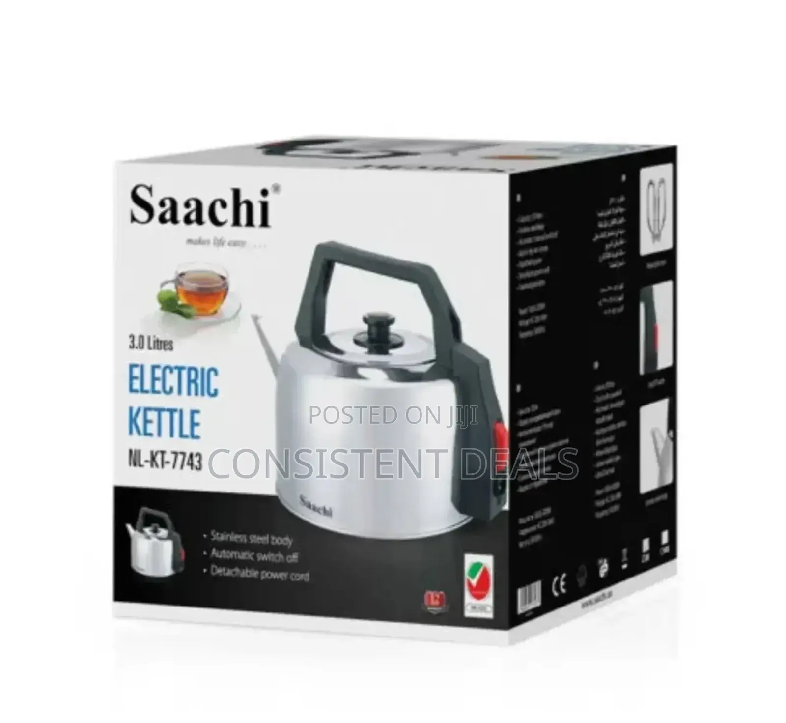 Saachi 3L Electric Kettle
