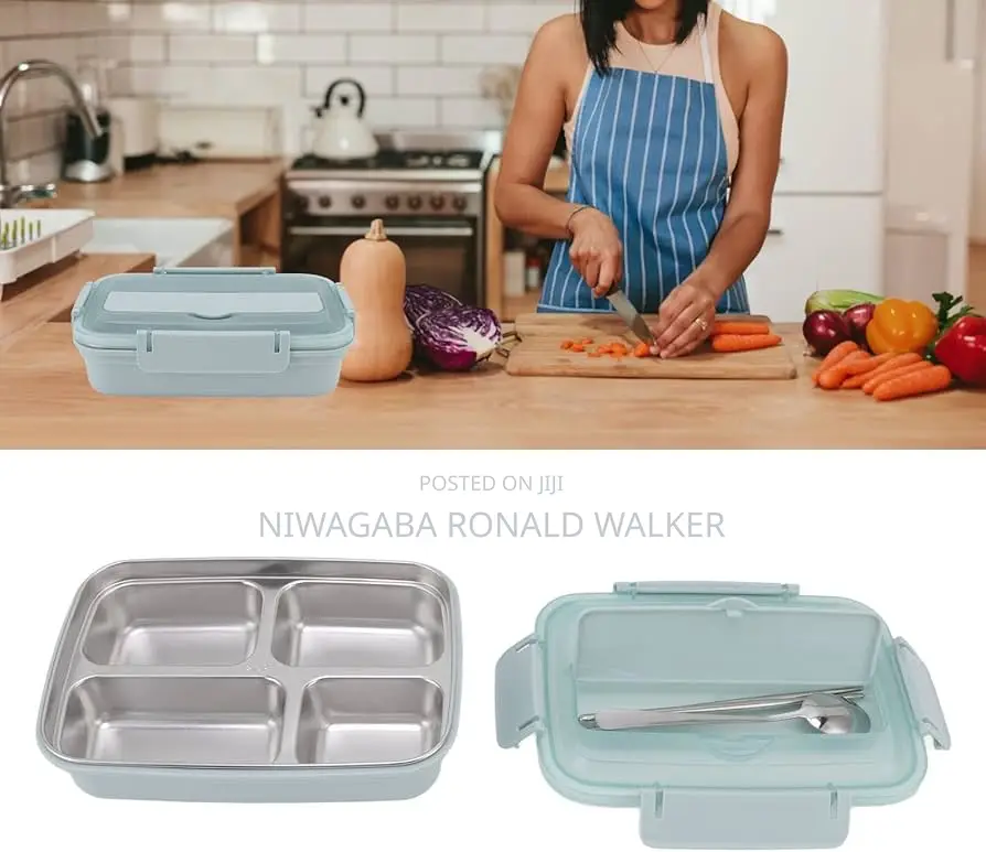 304 Partitioned Lunchbox With Spoon
