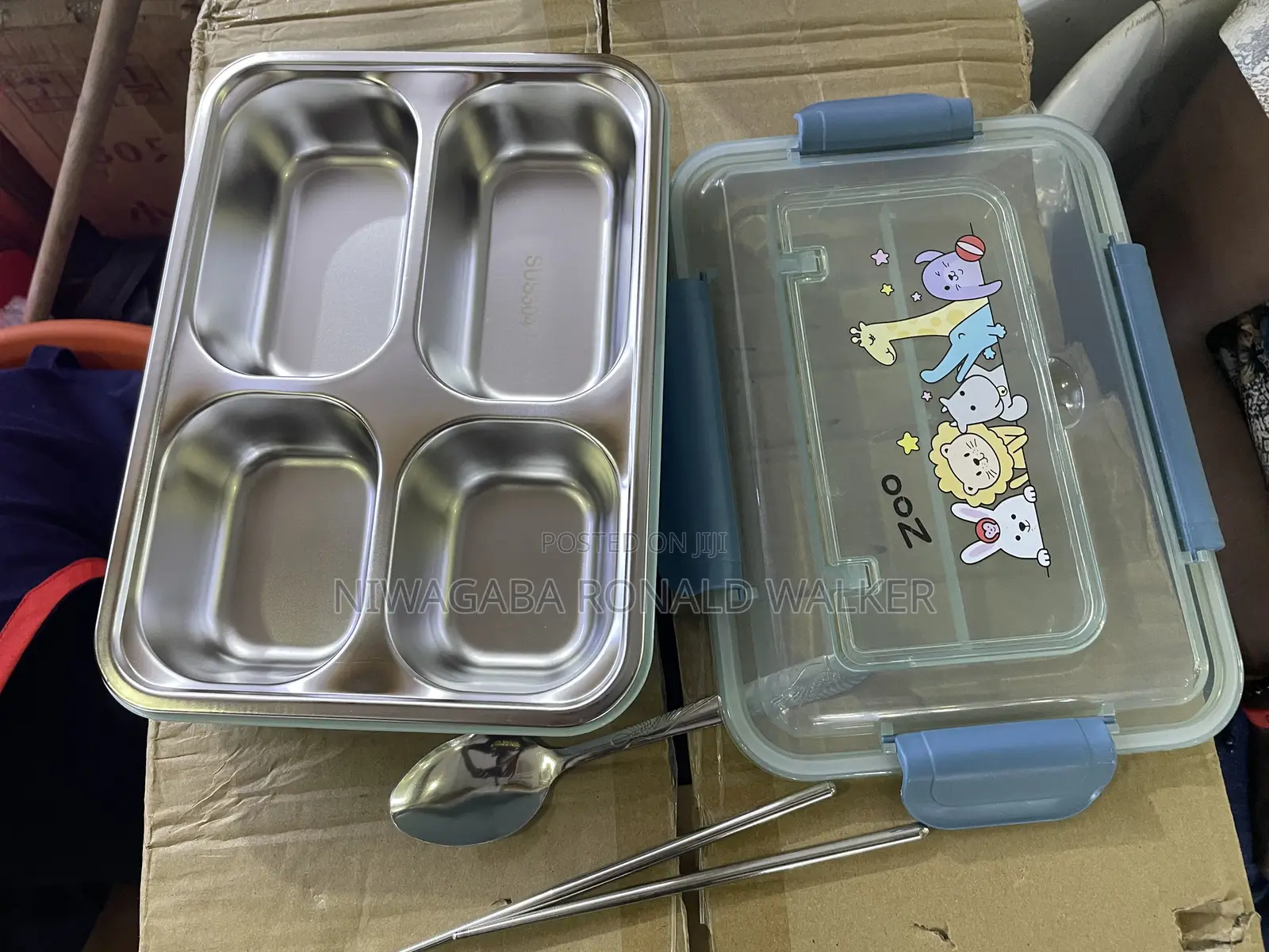 304 Partitioned Lunchbox With Spoon