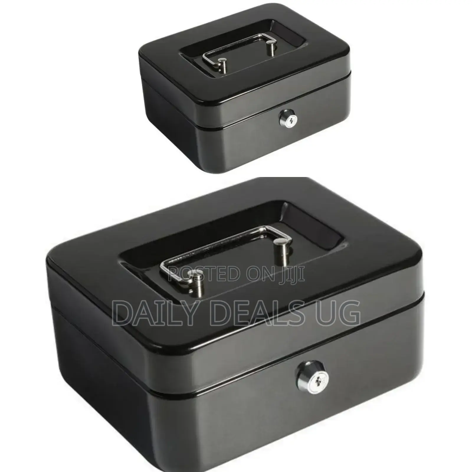 Black Portable Cash Box