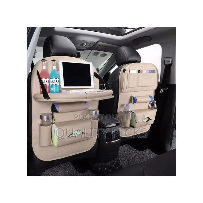 2-Pack Leather Car Backseat Organizer
