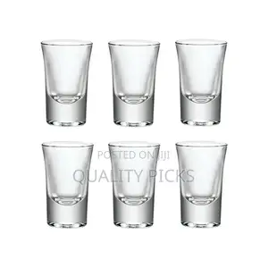 6 Pieces of Heavy Base Shot Glasses - Colorless